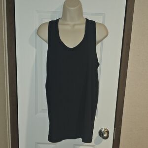 Time and Tru Maternity Size Large 12-14 Black Active Racerback Tank Top Flawed
